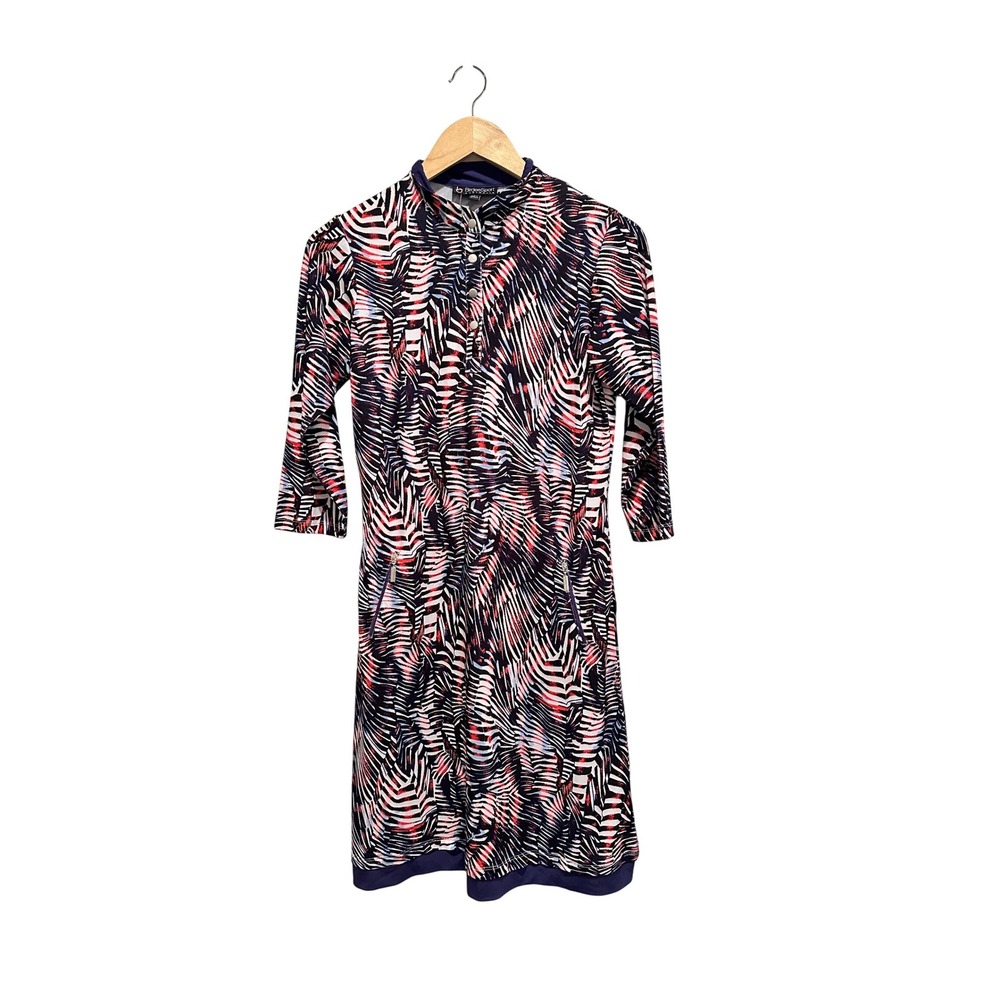 BirdeeSport Australia Tangelo Zebra Print‎ Golf Polo Dress Small NWT Athleisure